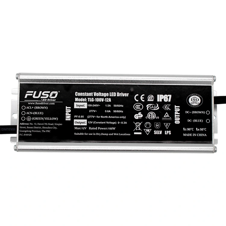 Alimentation LED à tension constante élevée Pf 12v 100w