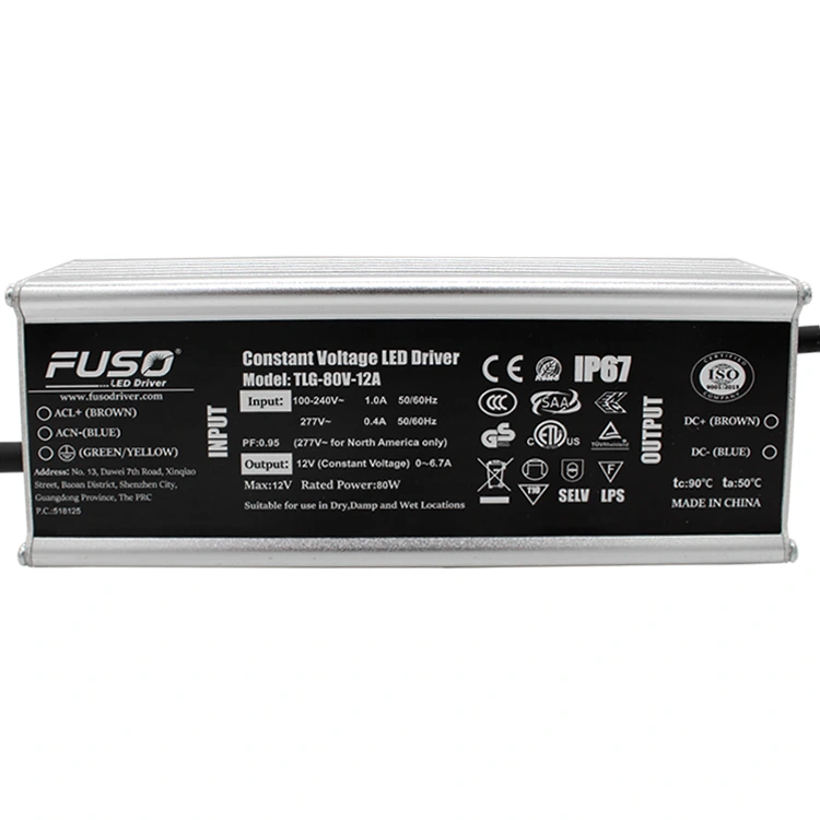 Alimentation LED à tension constante élevée Pf 12v 80w