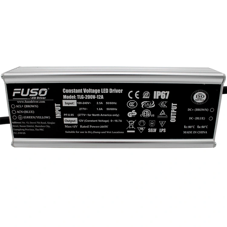 Alimentation LED à tension constante élevée Pf 24v 200w